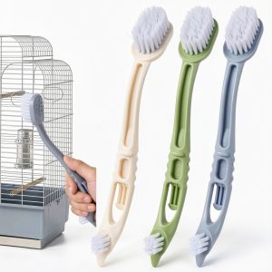 Bird Cage Cleaning Brush Tucnoeu Reverse Bristle Design Pet-0