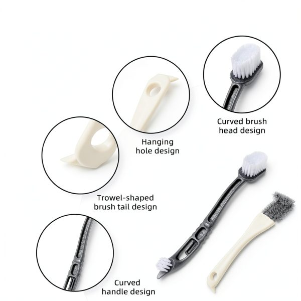 URSKYTOUS Bird Cage Cleaner Brush Scraper Plastic Metal-2