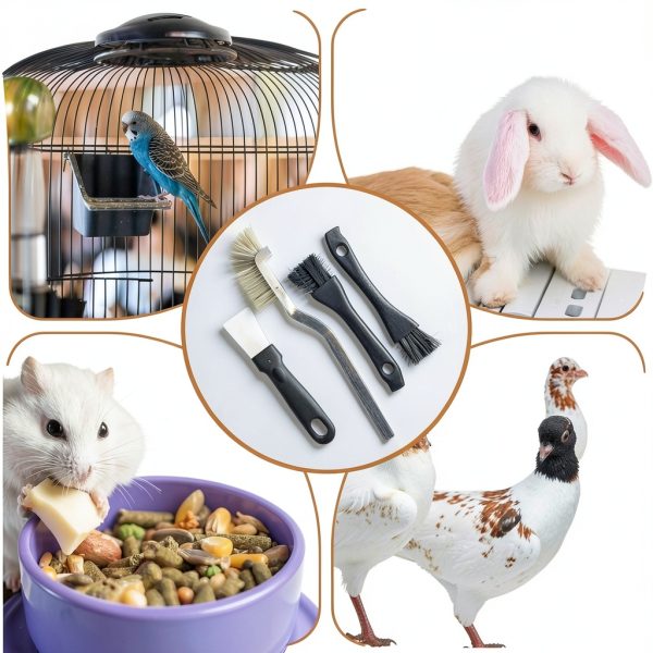 Macuezu Bird Cage Brush Stainless Steel Ergonomic-6
