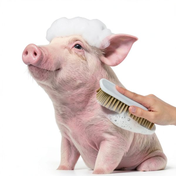 Pig Self Cleaning Brush MiOYOOW Soft Bristles-5