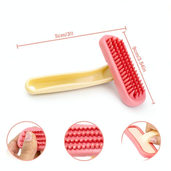 Fukaisu Rabbit Brush Silicone Grooming Tool Small Pets-1