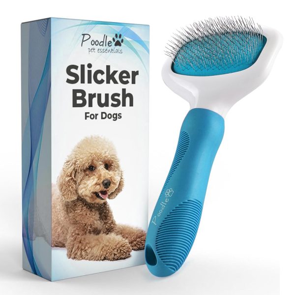 Poodle Pet Slicker Brush Dog Cat Grooming Tool All Coats-0