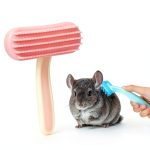 Sangte Pet Grooming Brush Soft Rubber De-shedding Massage-0