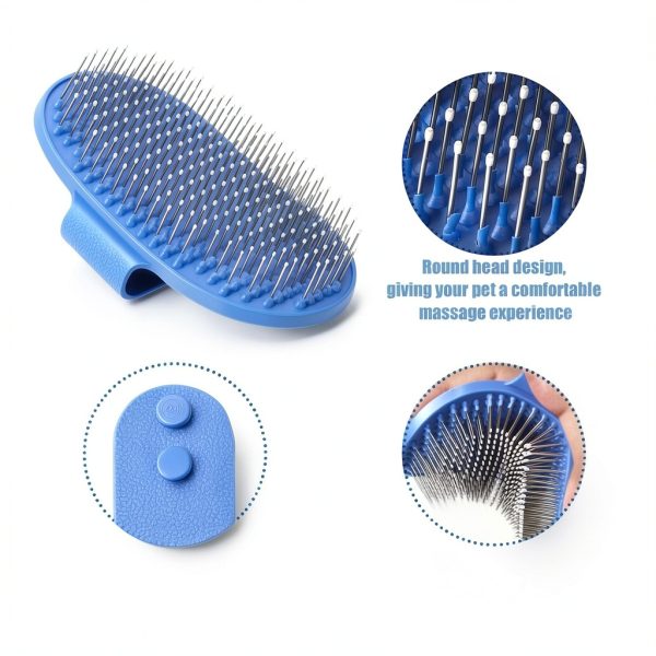 Vidattx Rabbit Grooming Kit Stainless Steel Combs Glove-5