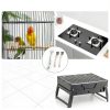 URSKYTOUS Bird Cage Cleaner Brush Scraper Plastic Metal-4