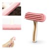 Sangte Pet Grooming Brush Soft Rubber De-shedding Massage-2