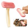 Fukaisu Rabbit Brush Silicone Grooming Tool Small Pets-0