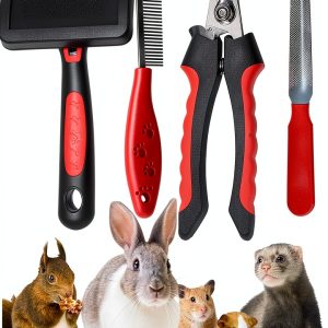 Pet Grooming Set KUNBIUH Stainless Steel Brush-0