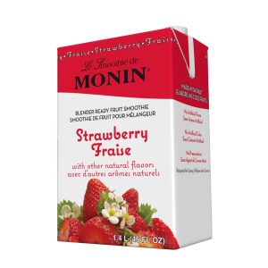 Monin Strawberry Smoothie Mix 46oz Fruit Drink Flavor-0
