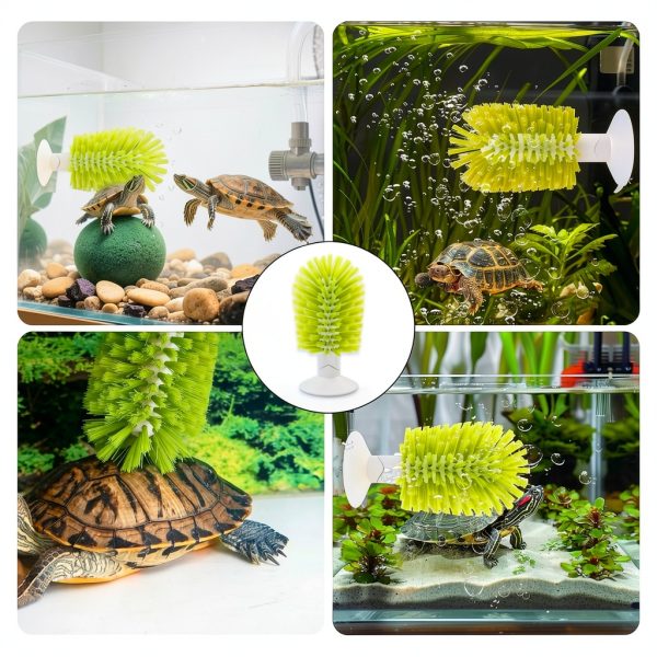 TURAOHU Turtle Brush Suction Cup Design Pet Cleaning Tool-5