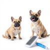 KEUYE French Bulldog Brush Stainless Steel Bristles Gentle-5