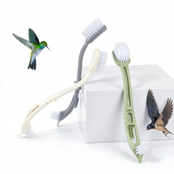 Bird Cage Cleaning Brush Tucnoeu Reverse Bristle Design Pet-2