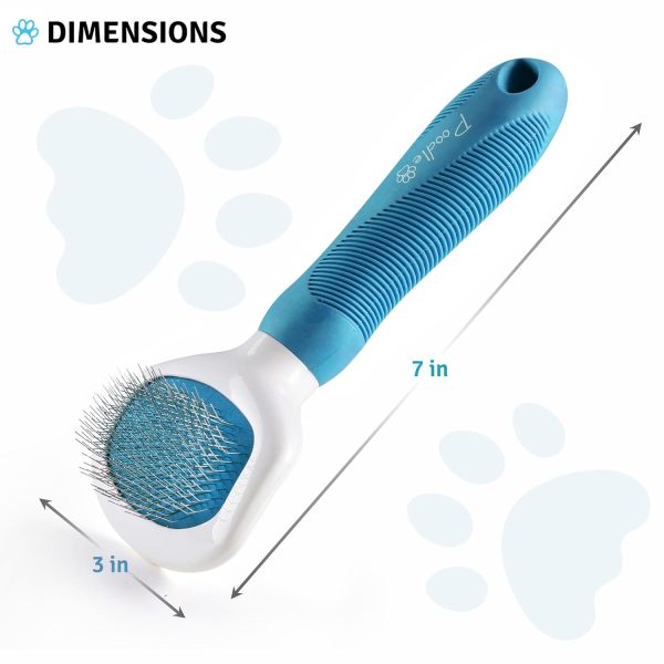Poodle Pet Slicker Brush Dog Cat Grooming Tool All Coats-2