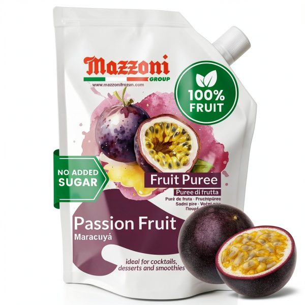 Passion Fruit Puree 100% Mazzoni 2.2lb Juice-0