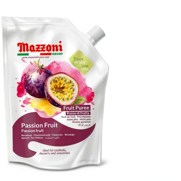 Passion Fruit Puree 100% Mazzoni 2.2lb Juice-1