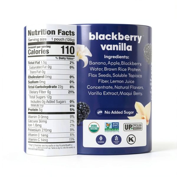 NOKA Fruit Smoothie Pouches 422oz Blackberry-1