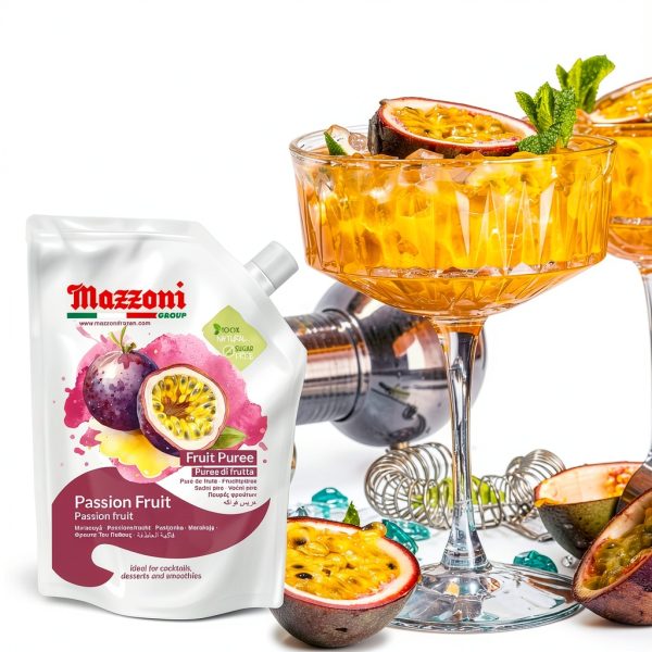Passion Fruit Puree 100% Mazzoni 2.2lb Juice-3