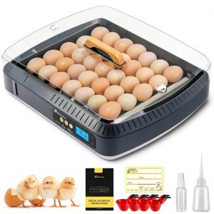Sailnovo Egg Incubator 35 to 65 with Auto Turner Humidity Control Grey-0