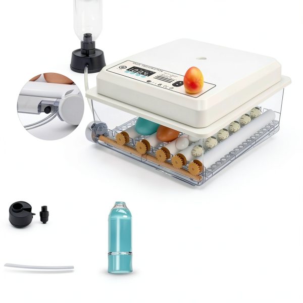 16Egg Incubator with Automatic Egg Turning and Humidity Control, Incubators for Hatching Eggs, Chicken, Ducks, Goose, Pigeon, Quail, Parrot Incubator for Farm, Lab, Science Classroom, Home-1
