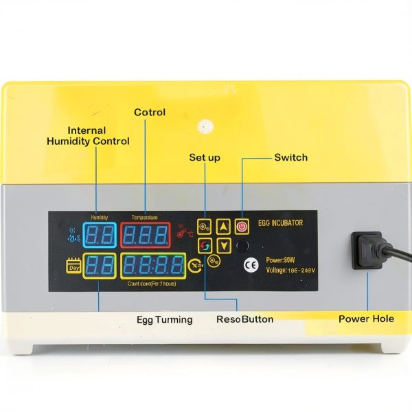 48 Egg Incubator Sailnovo with Auto Turner and Humidity Display-1