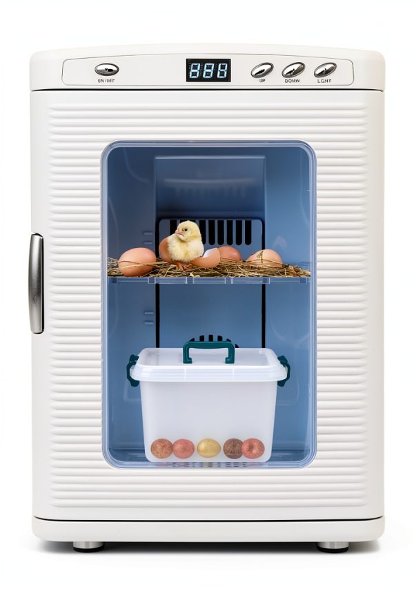 25L Reptile Egg Incubator by OUTGOODS Portable Lab Dual 12V 110V White-0
